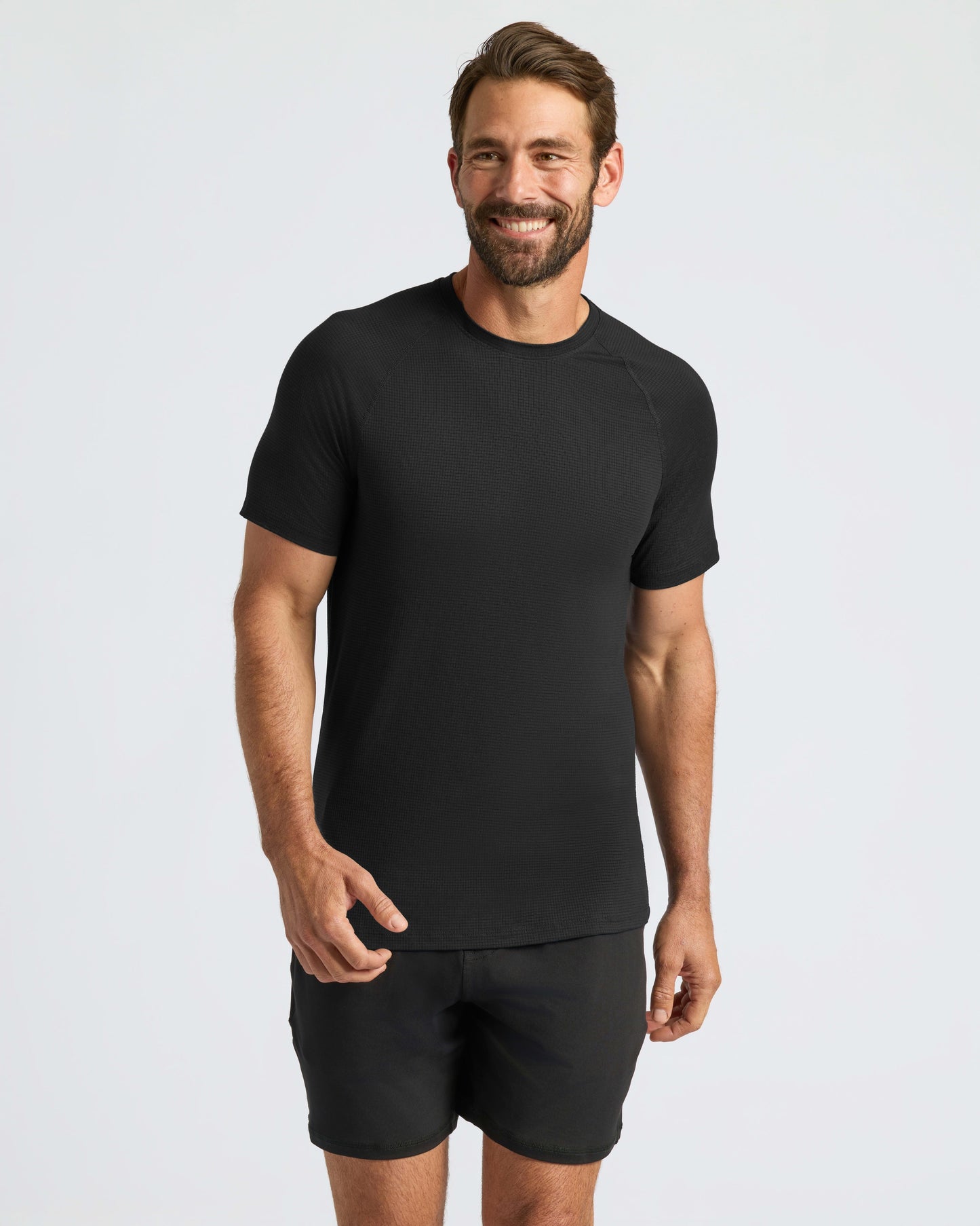 Black Active Mesh Crew 3-Pack